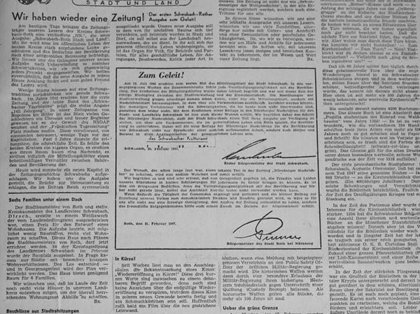 Zurück zur Quelle: Das Schwabacher Tagblatt und die RHV