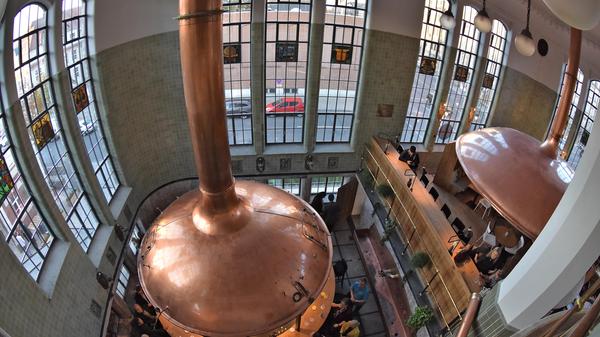 Das Sudhaus der früheren Humbser-Brauerei, heute von einer Gaststätte unter dem Namen "Humbser & Freunde" genutzt. Als einziges von ganz wenigen Sudhäusern in Deutschland ist es aufwendig im Jugendstil gestaltet.