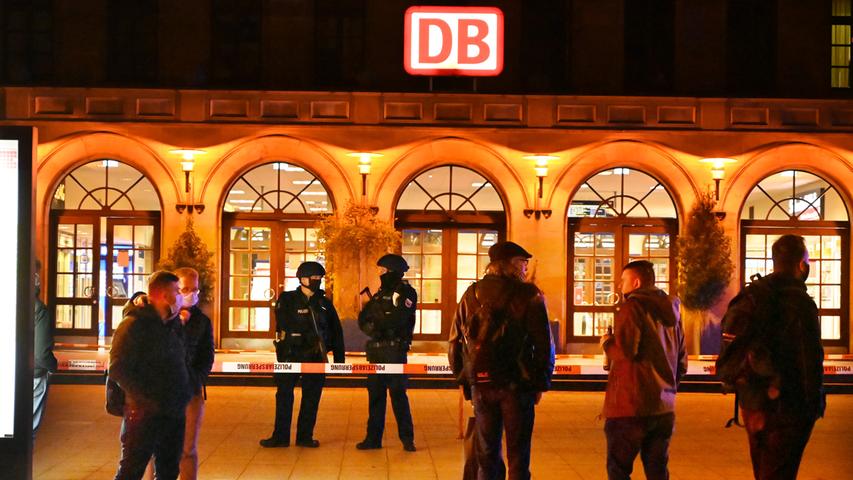 Großeinsatz in Erlangen: Bahnhof war komplett gesperrt