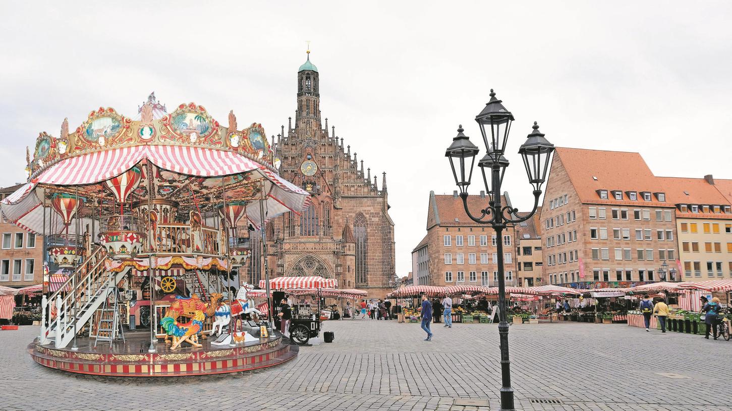 Steht bald ein Kinderkarussell auf dem Nürnberger Hauptmarkt? Möglich ist das durchaus. 