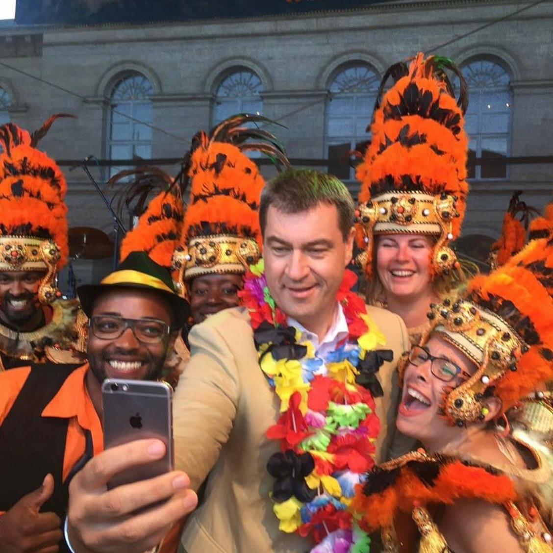 Söder auf dem Samba Festival in Coburg 2015.