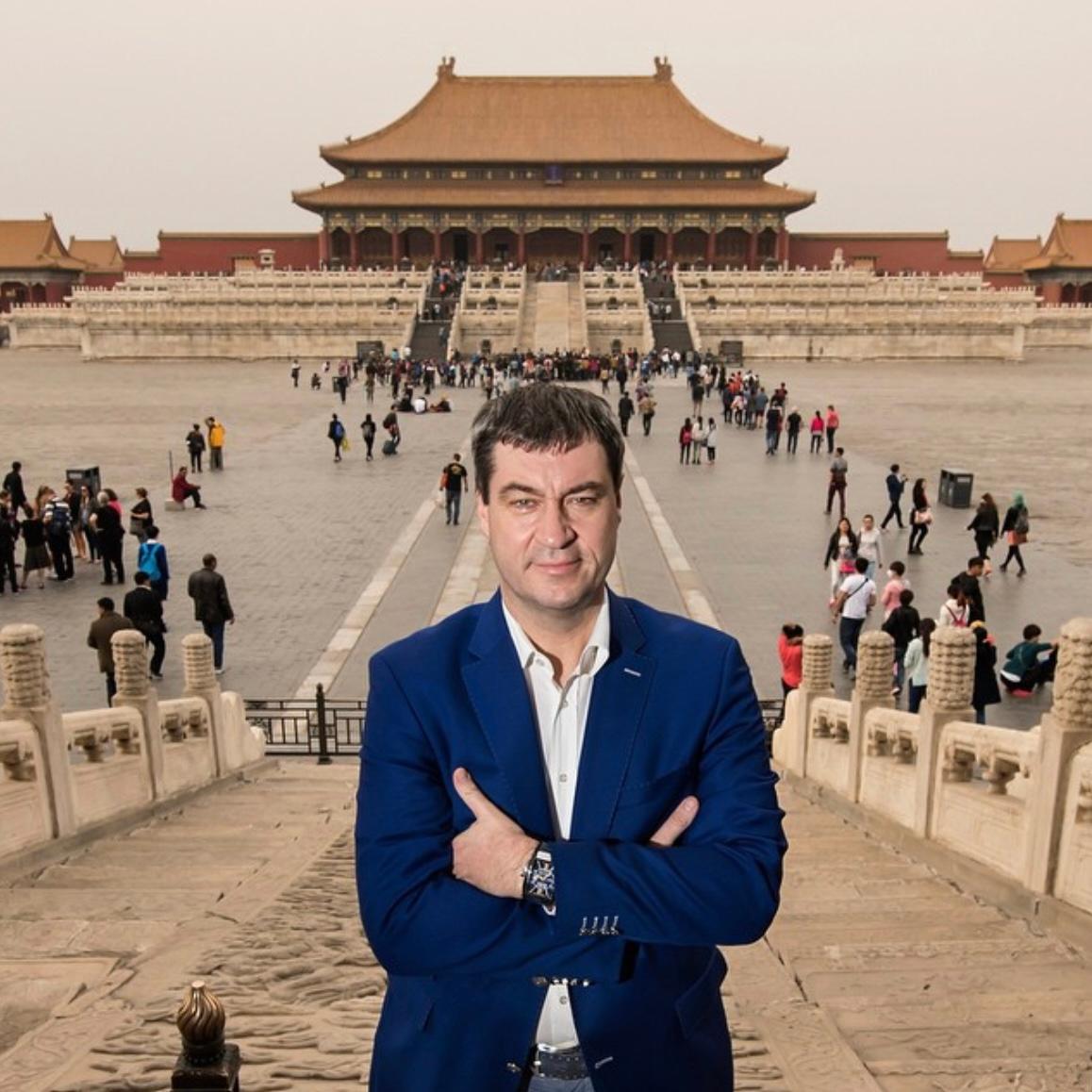 War Söder hier wirklich in China oder ist das etwa Photoshop? Der Beitrag wurde am 2. April 2015 hochgeladen.