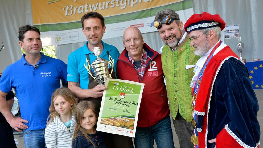 Beim Bratwurstgipfel 2015 in Pegnitz siegte Jürgen Reck in der Kategorie "Kreativbratwurst".