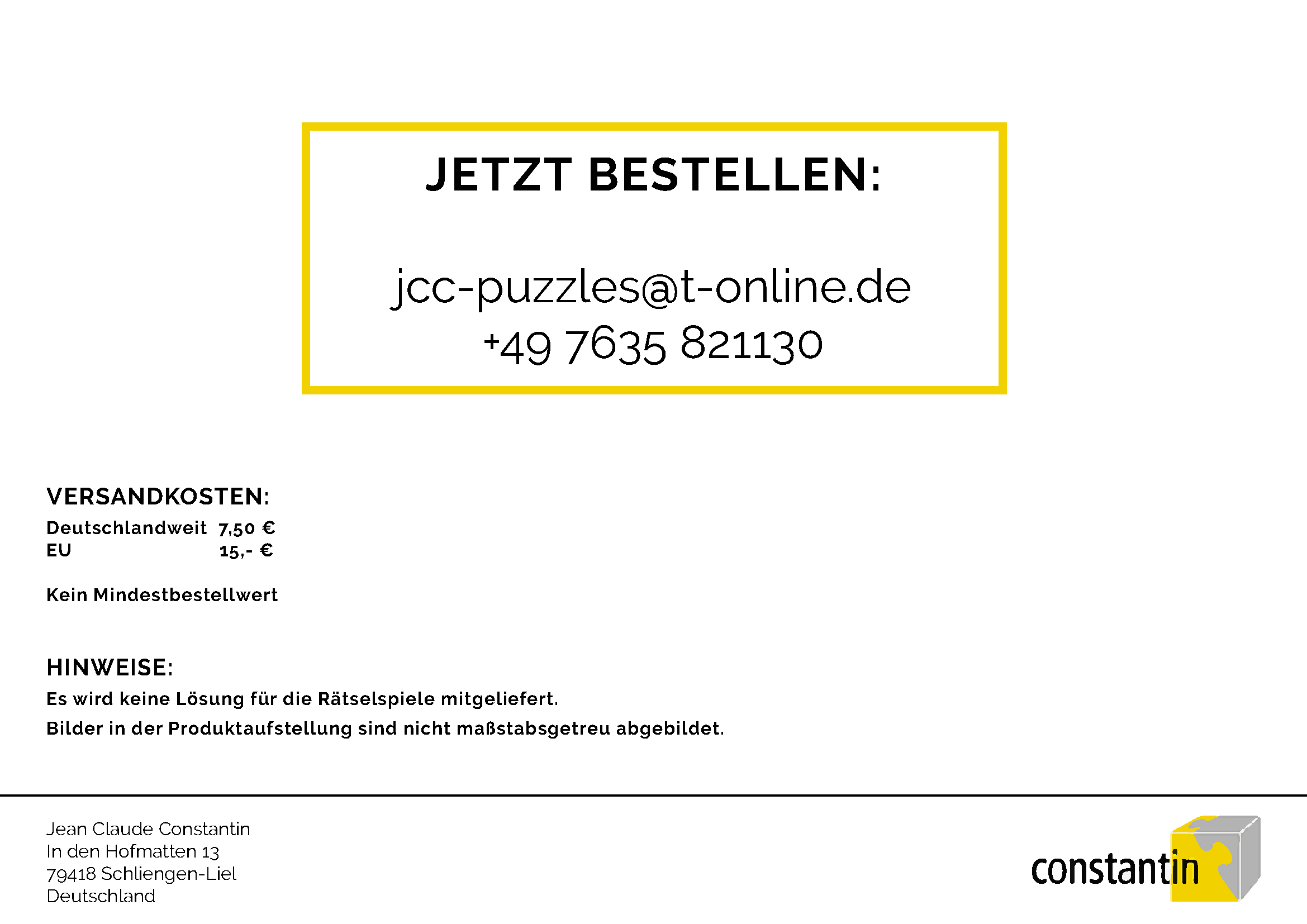 Constantin Gedulspiele