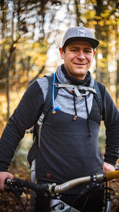 David Krieg ist 30 Jahre alt und seit über einem Jahrzehnt auf dem Mountainbike unterwegs. 