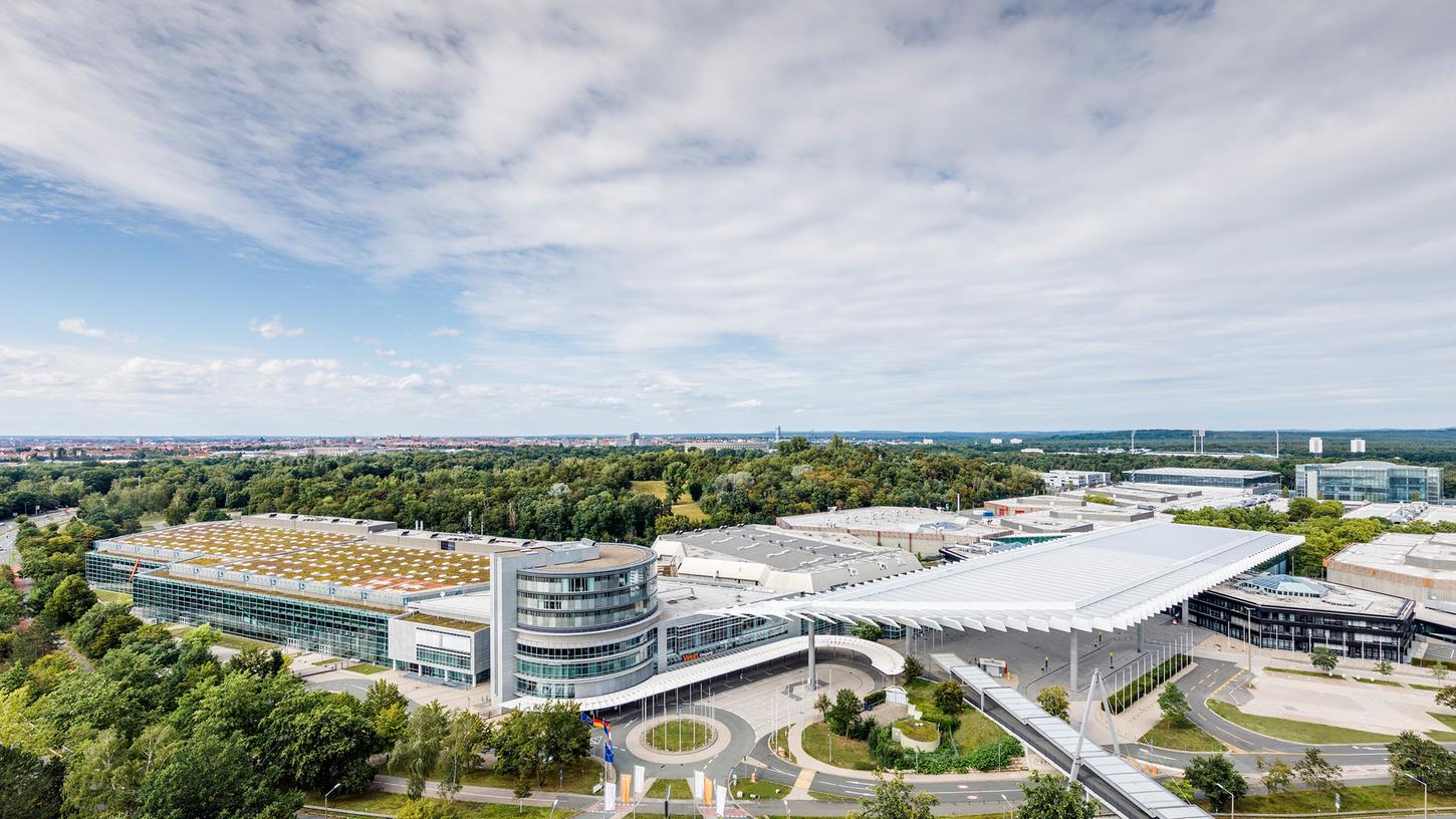 Das Messezentrum Nürnberg aus der Vogelperspektive.
Das Messezentrum Nürnberg aus der Vogelperspektive.