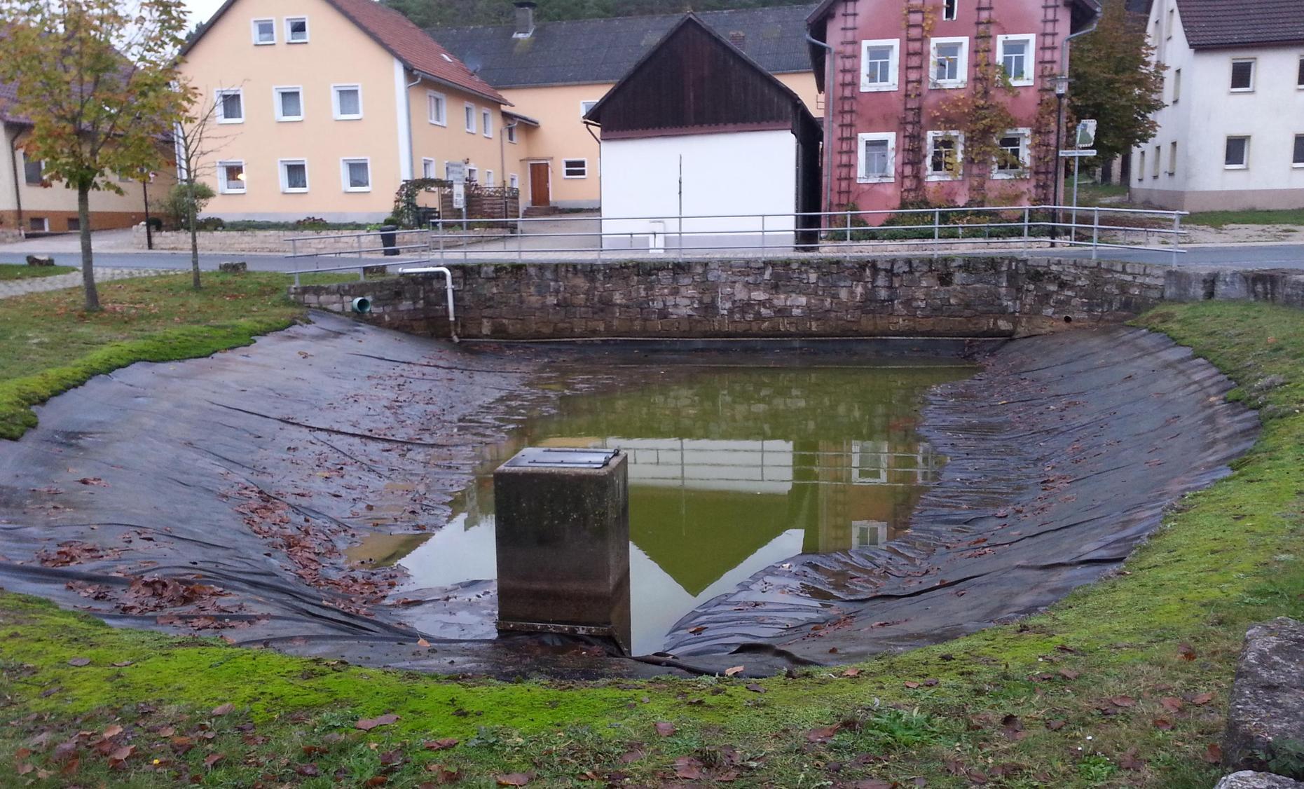 Moggast TeichAbdichtung ist unendliche Geschichte Nordbayern