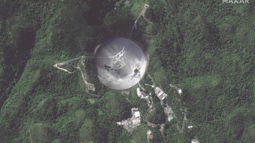 Nach 57 Jahren: Das weltberühmte Arecibo-Teleskop ist eingestürzt