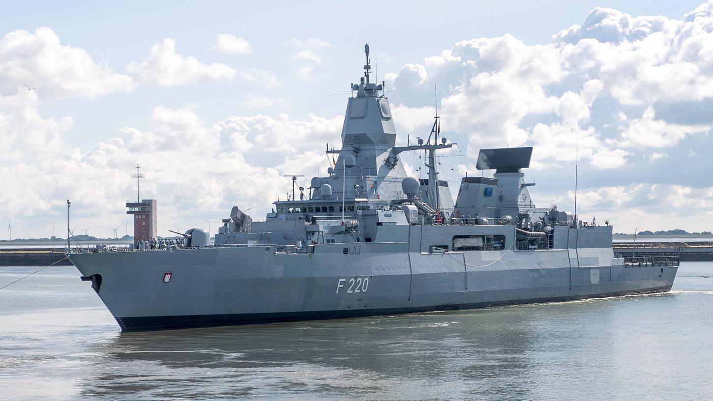 Deutschland beteiligt sich seit August mit der Fregatte "Hamburg" an der EU-Operation Irini