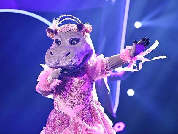 "Das Nilpferd", hier beim Halbfinale der Show "The Masked Singer".
