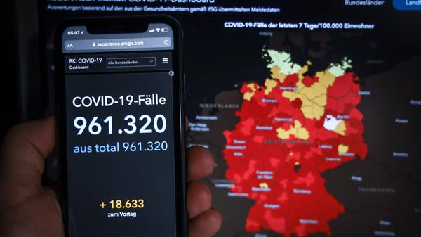 "Heißer Punkt", also Ort, an dem das Virus besonders stark verbreitet ist.