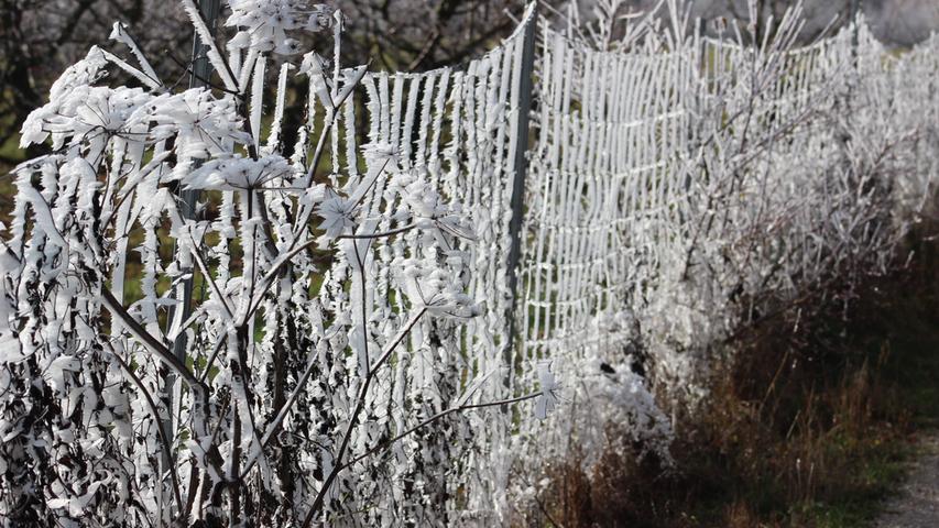 Traumhafte  Winterlandschaft: Erster Schnee verzaubert Franken