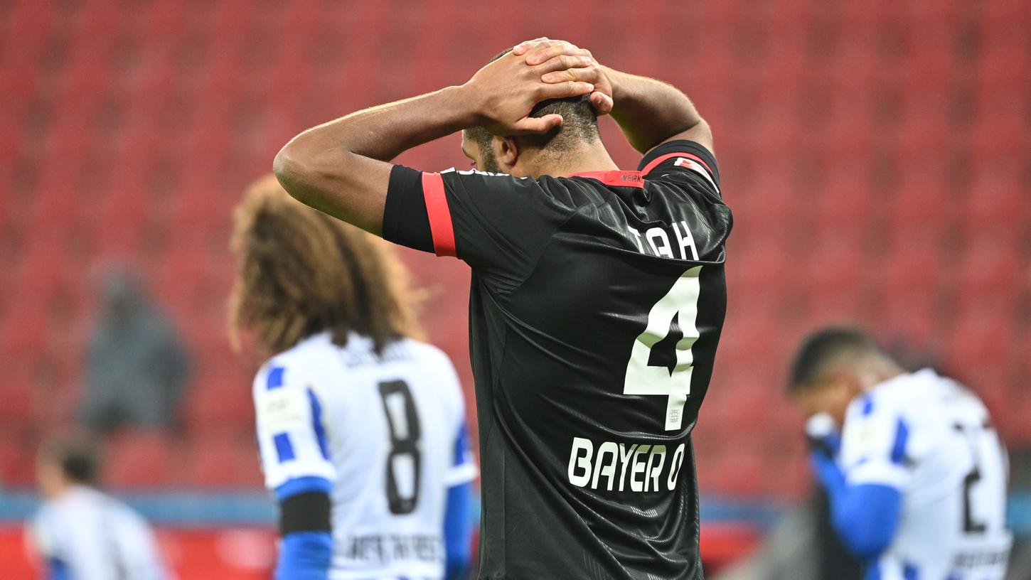 Bayer Leverkusen musste gegen Hertha BSC auf neun Spieler verzichten.
