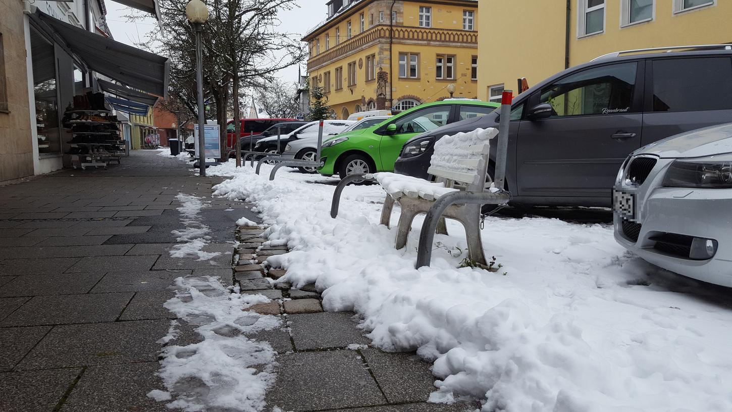 Der Schnee hat sich am Dienstag erstmals so richtig blicken lassen in dieser Saison. 