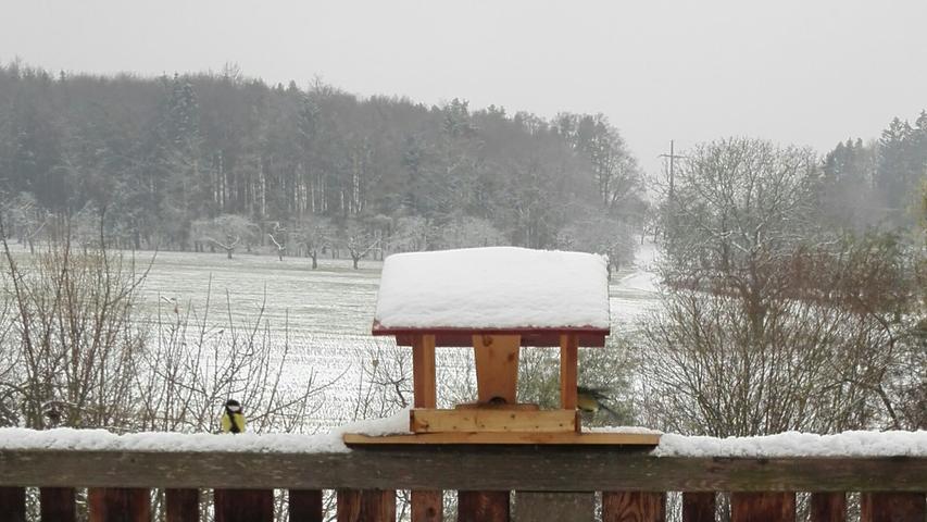Da fallen die Flocken: Der erste Schnee im Landkreis Forchheim 