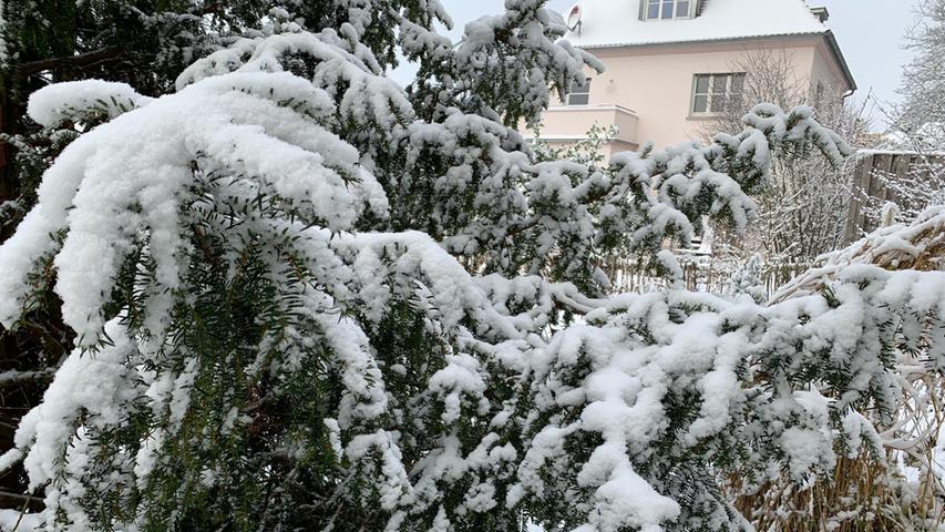 Der erste Schnee in Altmühlfranken