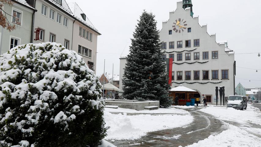 Der erste Schnee am 1. Dezember in Neumarkt