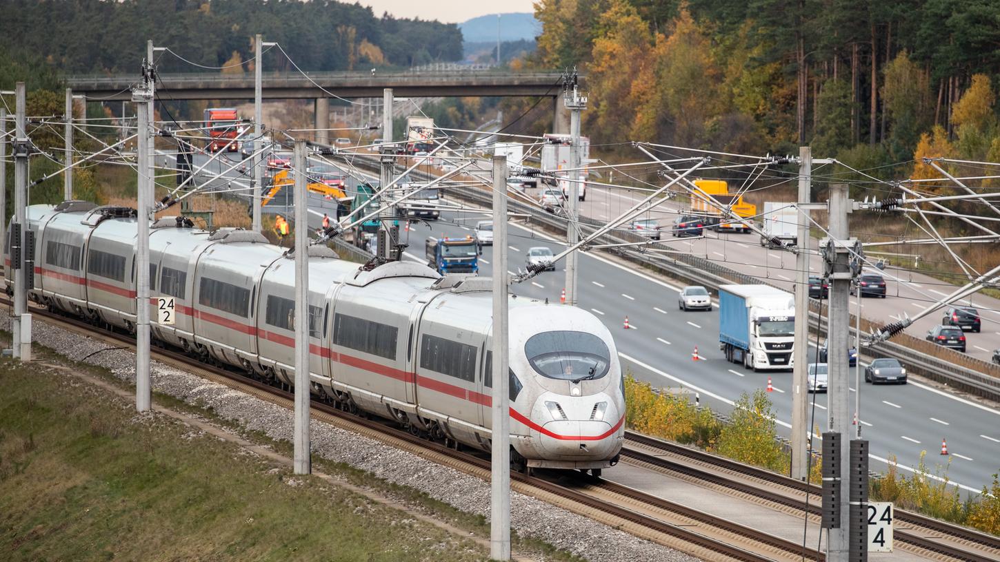 Die Strecke von Nürnberg nach München ist eine Hauptverkehrsader im Zugverkehr. 