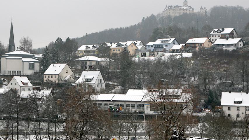 Da fallen die Flocken: Der erste Schnee im Landkreis Forchheim 