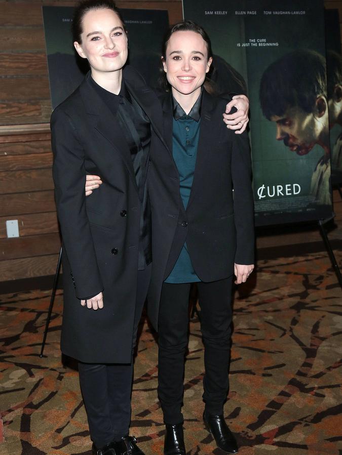 Mit Partnerin Emma Portner: Ellen Page.