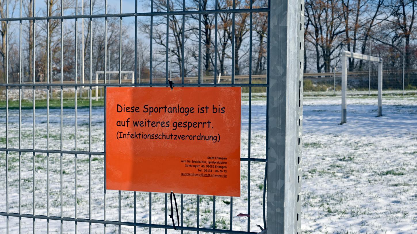 Die öffentlichen Erlanger Sportanlagen und -plätze sind gesperrt.
