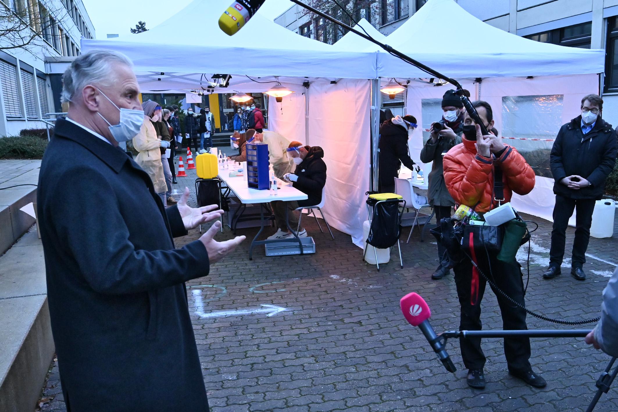 Corona Schnelltest Realschule Europakanal