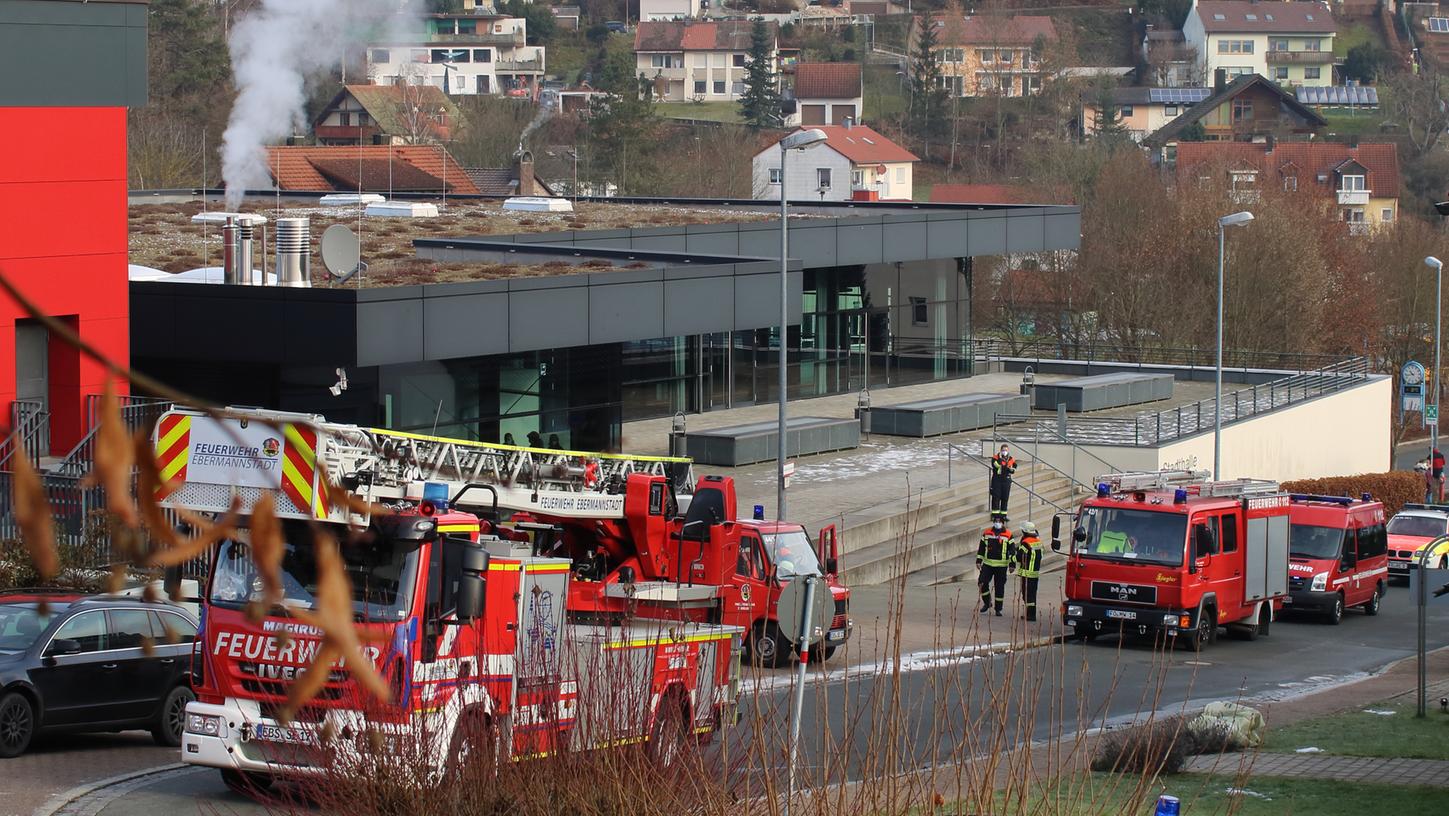 Feuer am GFS in Ebermannstadt: In einer Toilette der Schule war ein Brand ausgebrochen.