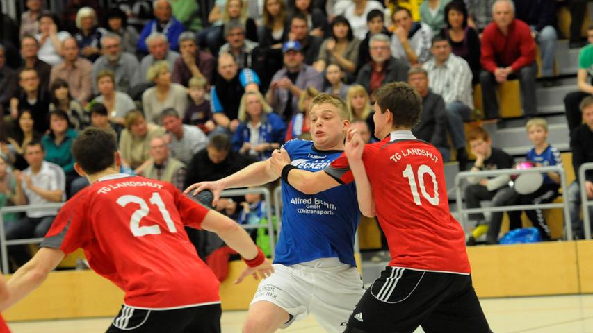 Auerbacher Handballer mit Arbeitssieg gegen Landshut