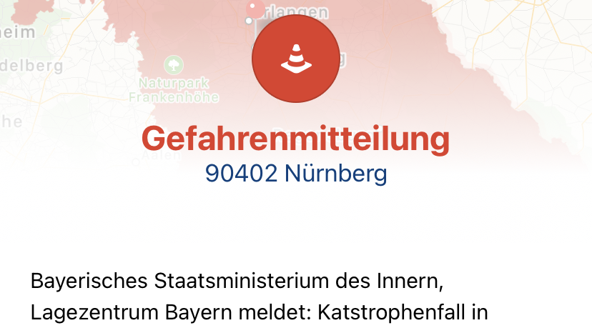 Die Warn-App Katwarn schickte mehrere Push-Benachrichtigungen an ihre Nutzer.
Die Warn-App Katwarn schickte mehrere Push-Benachrichtigungen an ihre Nutzer.