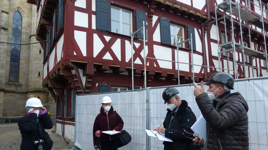 Gang durch die Jahrhunderte: Ein Rundgang auf der Rathaus-Baustelle in Forchheim
