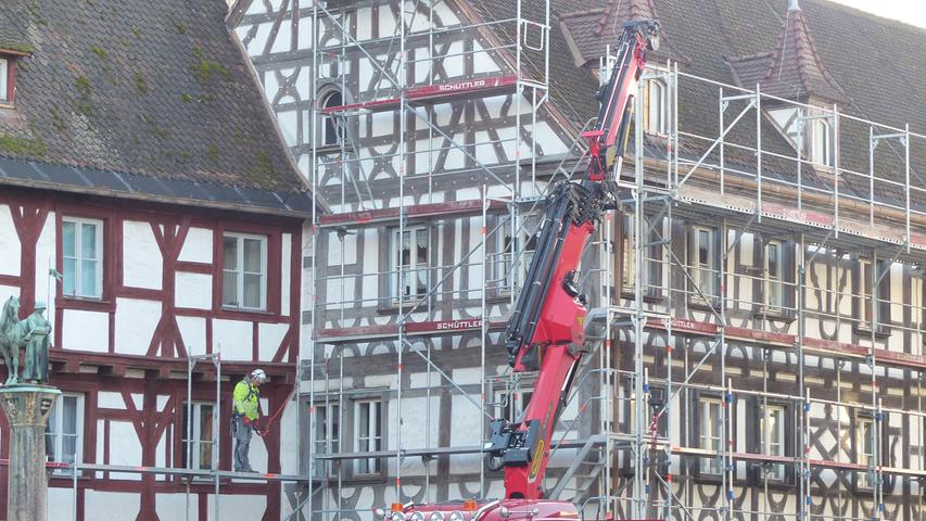 Gang durch die Jahrhunderte: Ein Rundgang auf der Rathaus-Baustelle in Forchheim