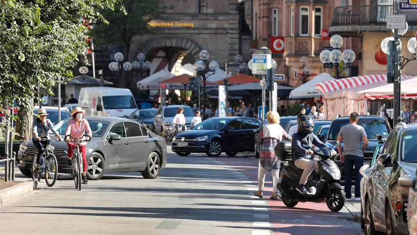 Die Königstraße in Nürnberg soll zur Fußgängerzone werden.