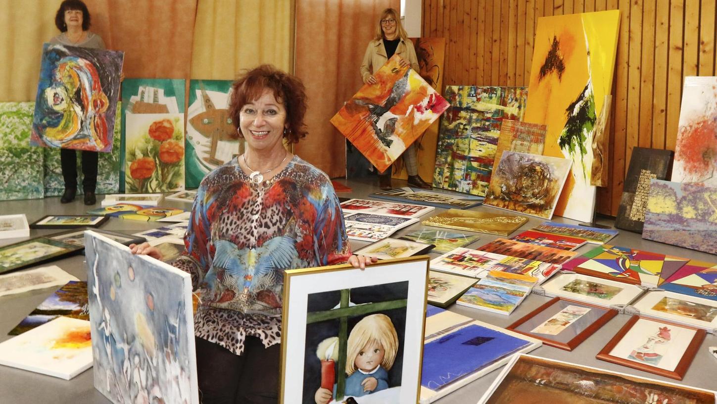 Sengenthalerin Mechthild März verkauft Kunst für guten Zweck