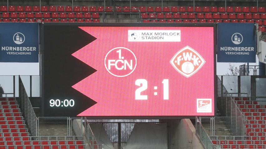 Durch den zweiten Dreier in Folge klettert der FCN weiter nach oben. So steht der Club vor dem Härtetest in Kiel in der oberen Tabellenhälfte auf Platz acht.