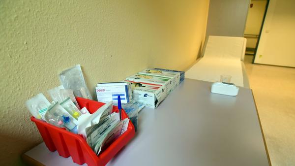Die Impfzimmer sind fertig eingerichtet.