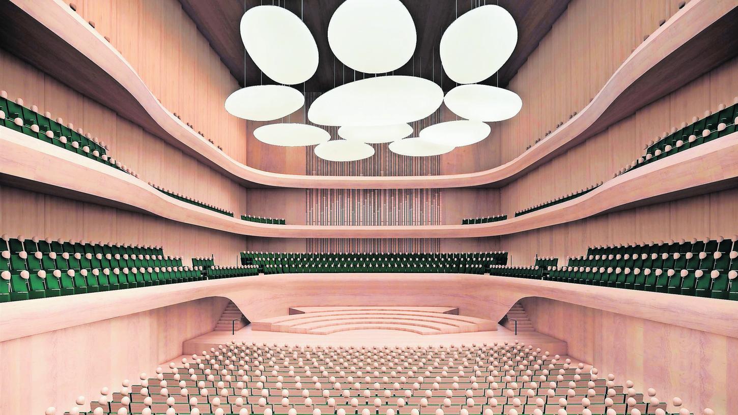 So hätte der Konzertsaal von innen aussehen sollen. Das Projekt liegt nach entsprechendem Stadtratsbeschluss nun auf Eis.