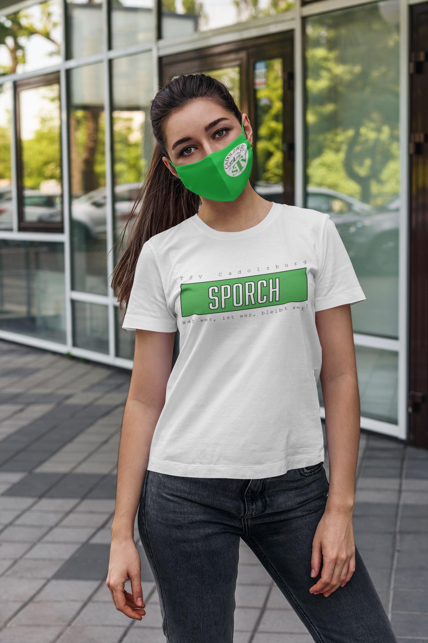 Cadolzburg ist bekanntlich Sporch. Das T-Shirt weist zur Sicherheit darauf hin.