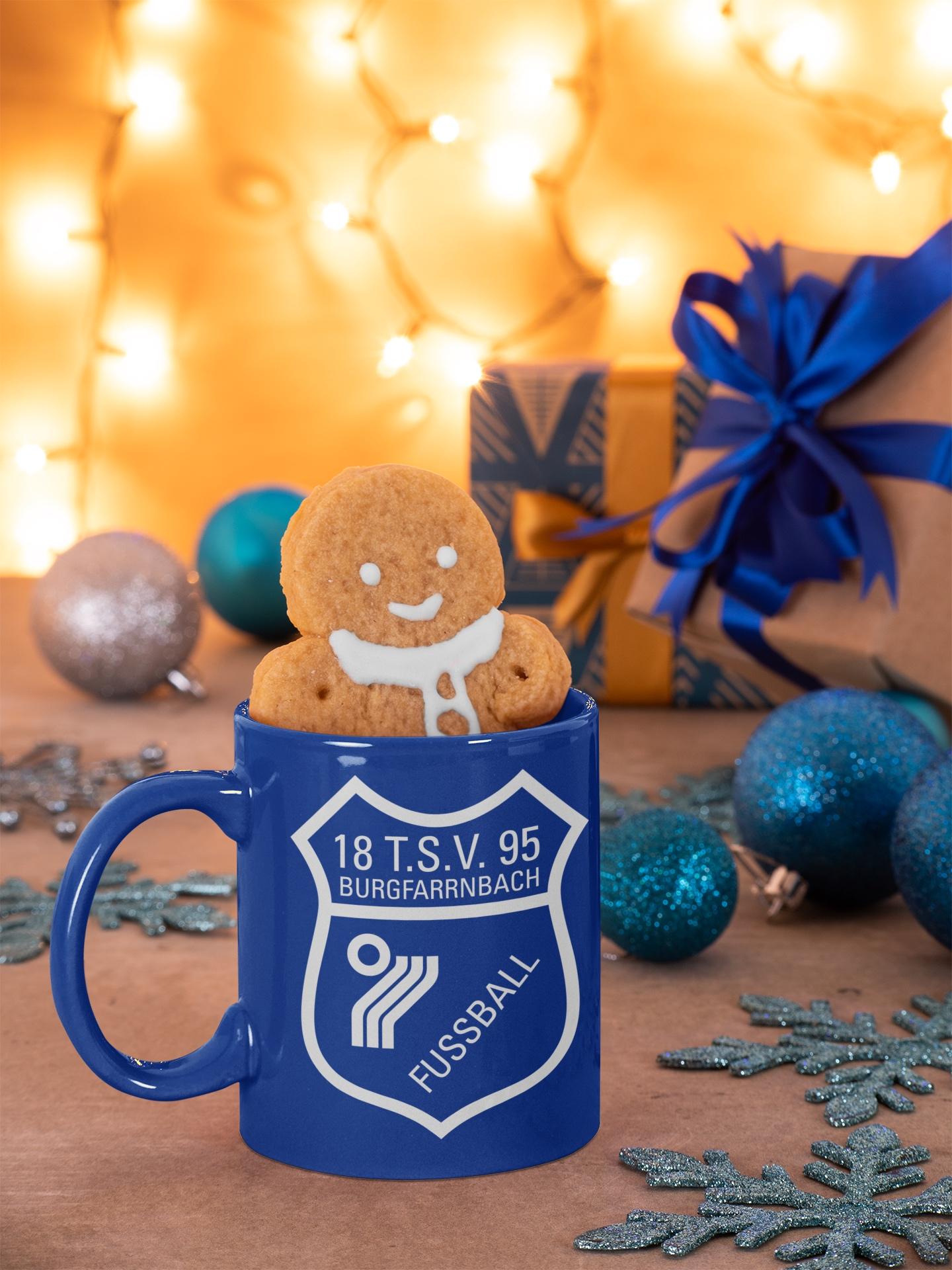 Den Pausentee können die Sportler von Fürths drittgrößtem Verein, dem TSV 1895 Burgfarrnbach, stilecht in der blauen Tasse genießen.  