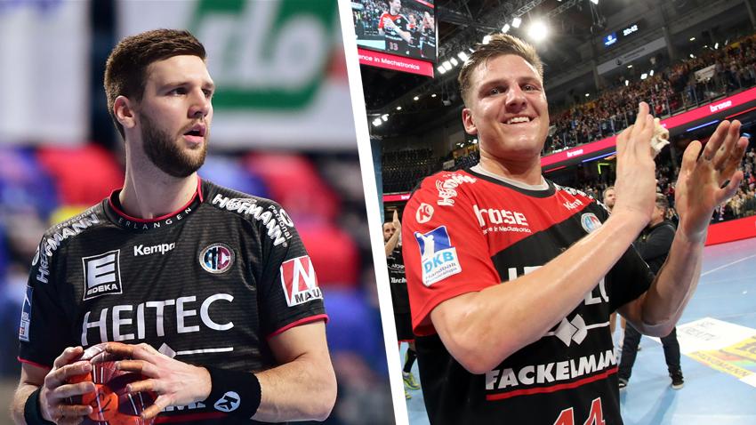 Der eine geht, der andere kommt: Sime Ivic (links) spielt nur noch bis zum Saisonende in Erlangen. Christoph Steinert ab der neuen Saison.