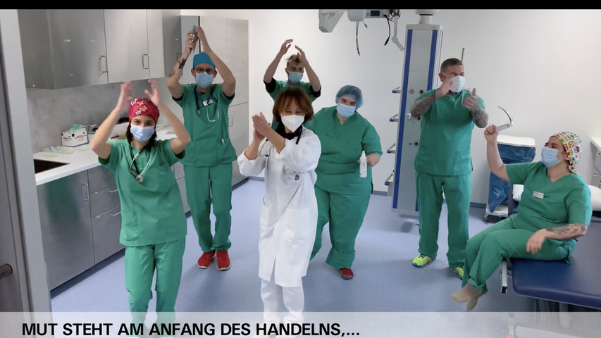 Jerusalema-Challenge: Nürnberger Kliniken wagten in Krisenzeit einen Tanz