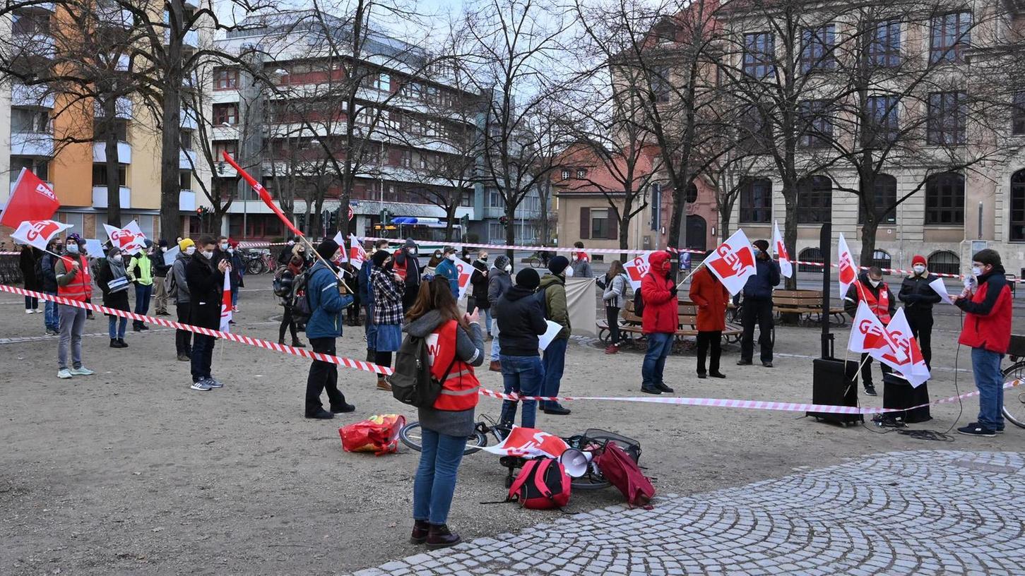 Studenten demonstrieren in Erlangen gegen Hochschulreform