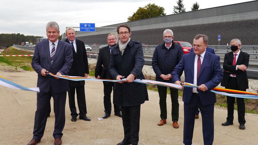 Im Oktober wird es offiziell: Der 2015 begonnene sechsspurige Ausbau der A6 ist fertig. Für Schwabach besonders wichtig: der neue Lärmschutz. Zur symbolischen Verkehrsfreigabe kommt sogar Bundesverkehrsminister Andreas Scheuer (CSU) nach Schwabach. 