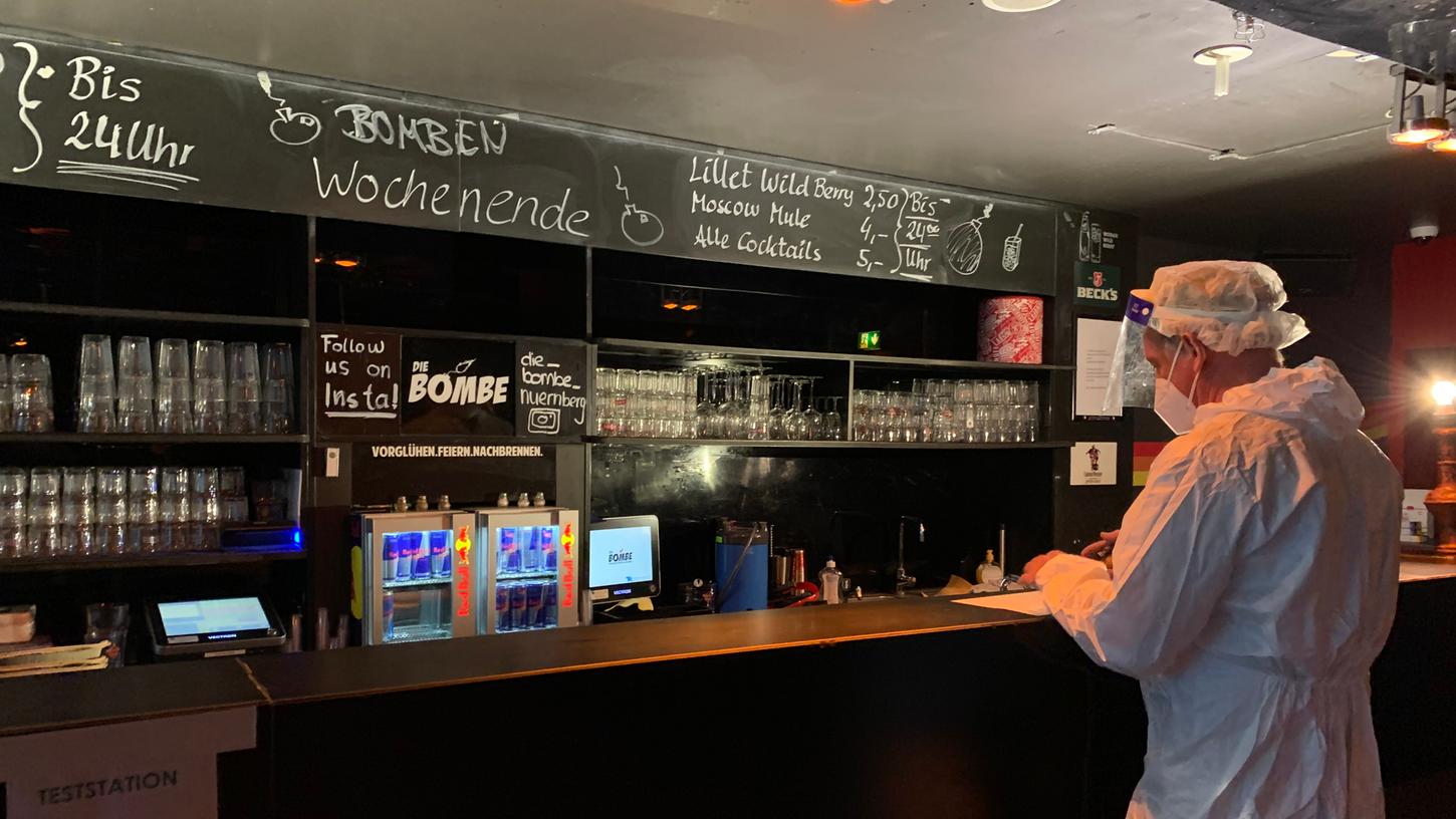 Test statt kühle Drinks: Club Bombe in Nürnberg wieder offen