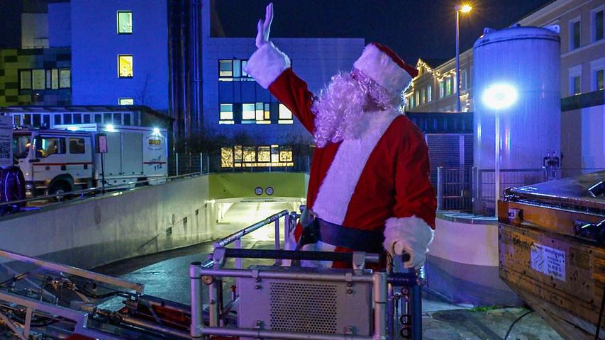 Trotz Corona: Weihnachtsmann und Musik für das Uni-Klinikum Erlangen
