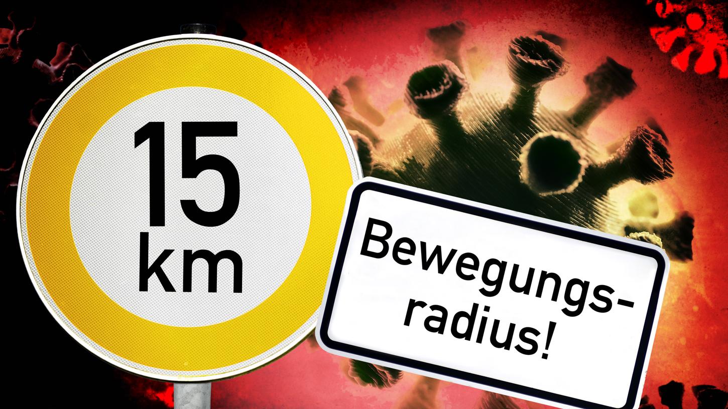 Wert über 200: Für Weißenburg-Gunzenhausen gilt der 15-km-Radius