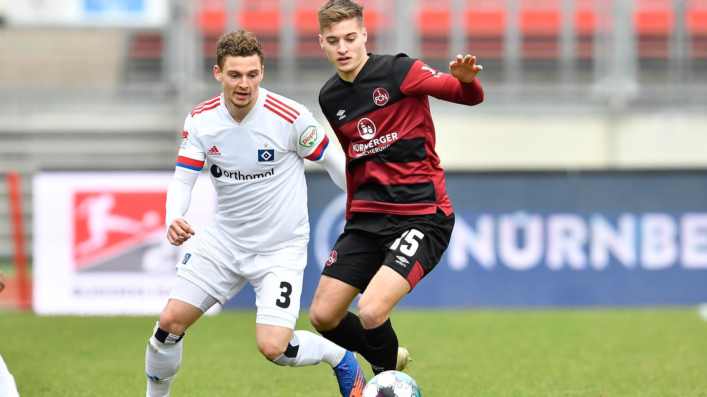 Fabian Nürnberger wird dem FCN gegen den Hamburger SV fehlen.