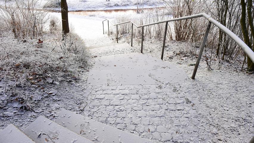 Der Frost sorgt für eine zauberhafte Winterlandschaft