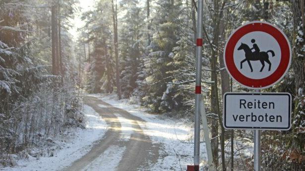 Zoff im Wald: Faber Castell sperrt Forstwege für Reiter