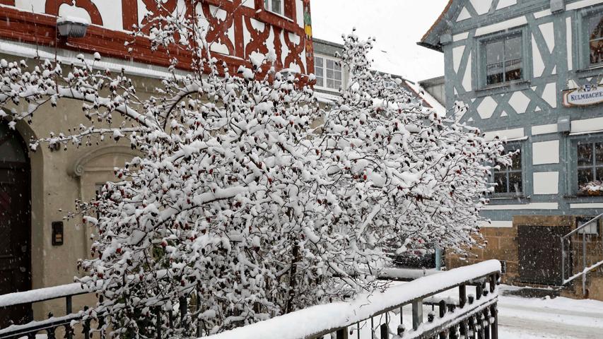 Ein Traum in Weiß: Forchheim unter einer dicken Decke aus Schnee