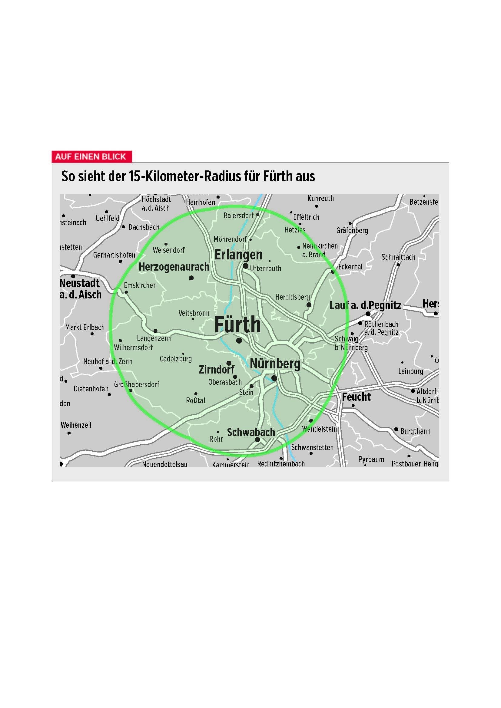 15 Kilometer Radius Fur Furth Was Sie Wissen Mussen Furth Nordbayern De